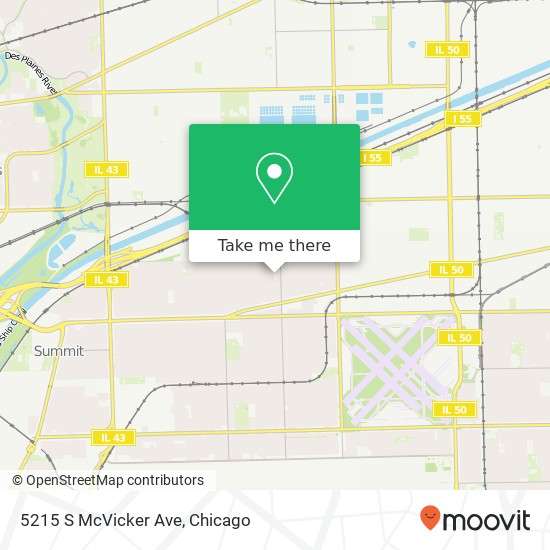 Mapa de 5215 S McVicker Ave