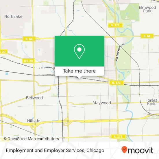 Employment and Employer Services map