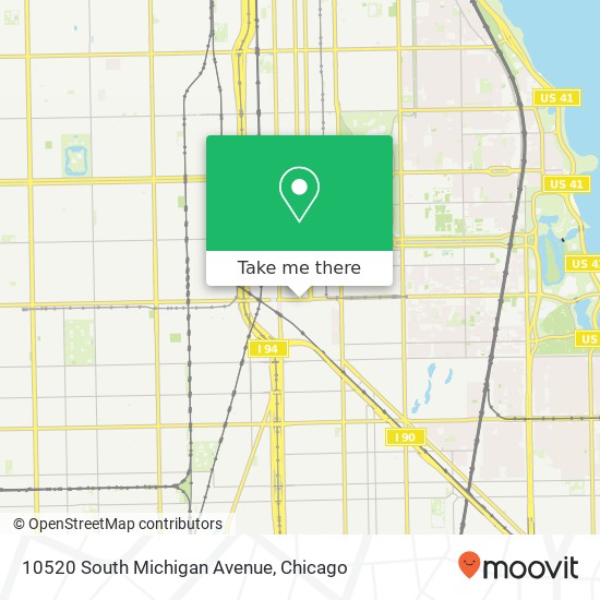 10520 South Michigan Avenue map