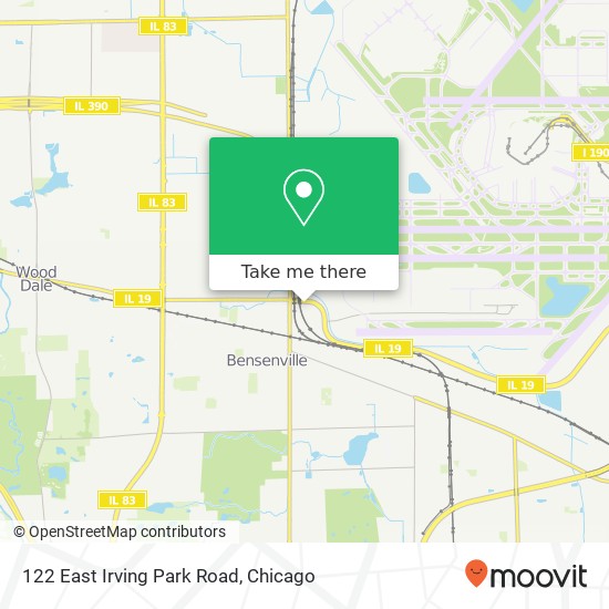 Mapa de 122 East Irving Park Road