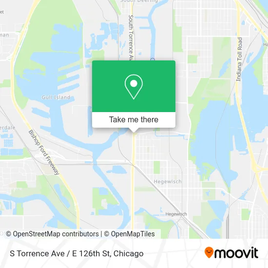 S Torrence Ave / E 126th St map