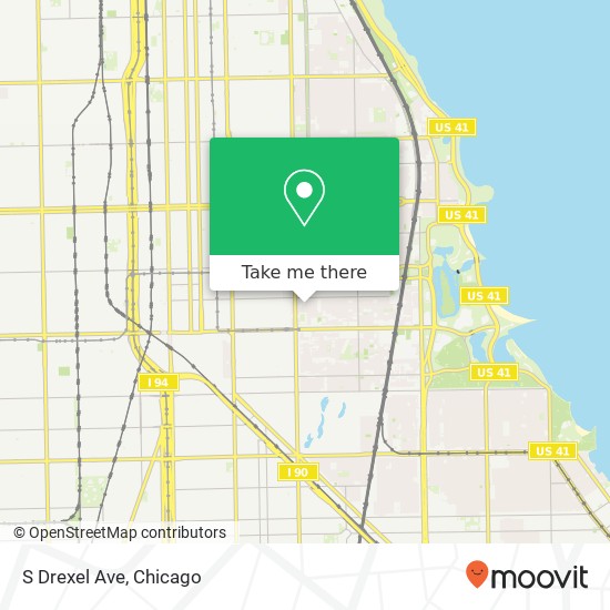 Mapa de S Drexel Ave