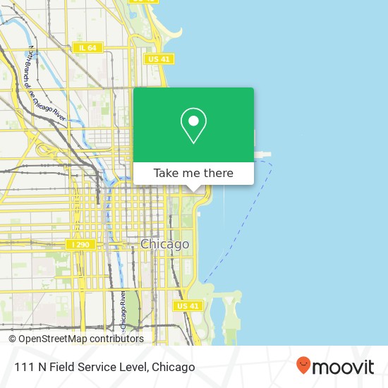 111 N Field Service Level map