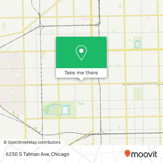 6250 S Talman Ave map
