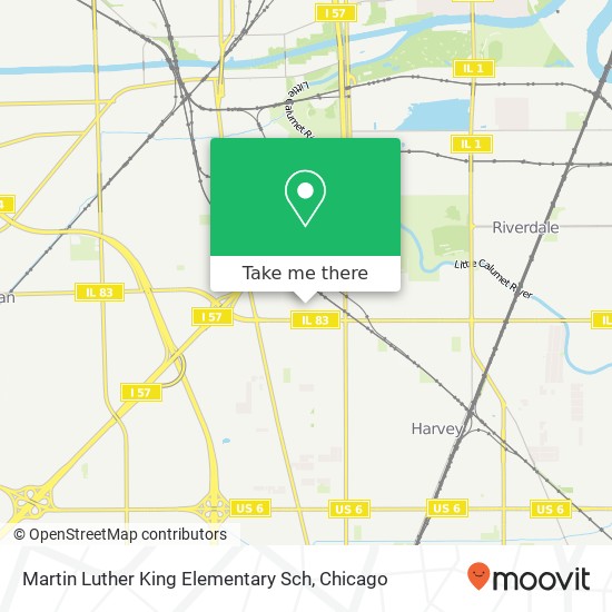 Martin Luther King Elementary Sch map