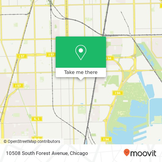 Mapa de 10508 South Forest Avenue