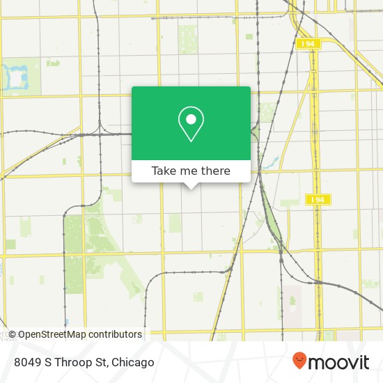 8049 S Throop St map