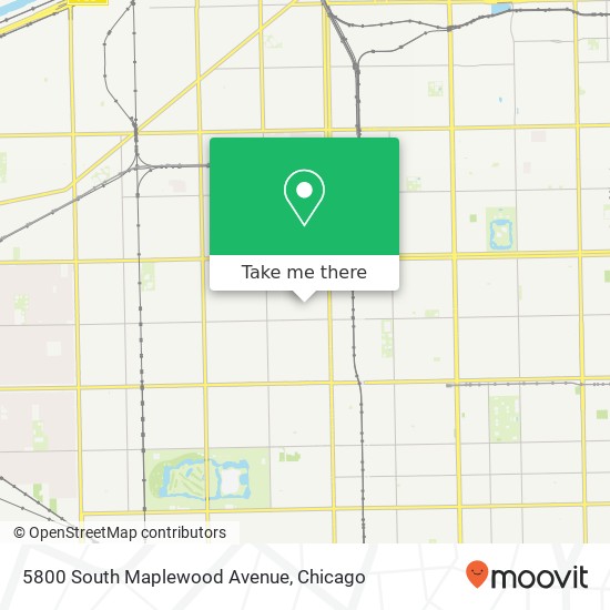 5800 South Maplewood Avenue map