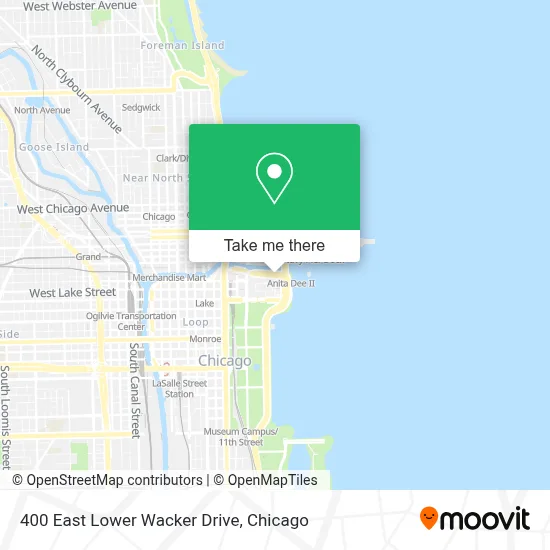 400 East Lower Wacker Drive map