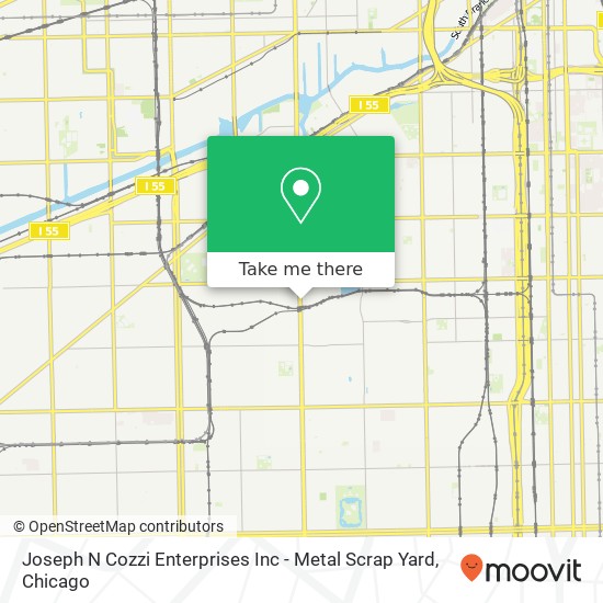 Mapa de Joseph N Cozzi Enterprises Inc - Metal Scrap Yard