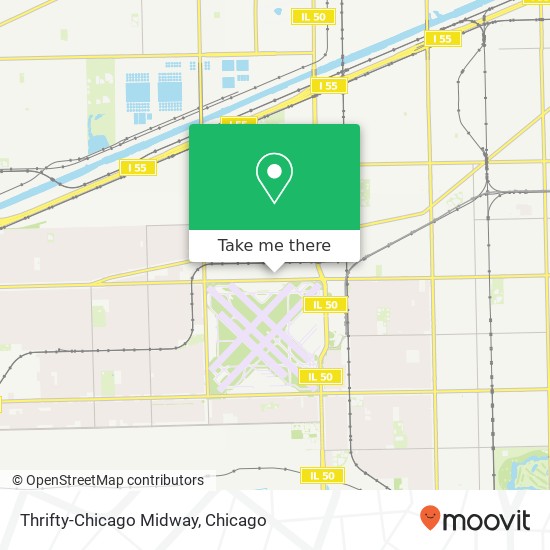 Mapa de Thrifty-Chicago Midway