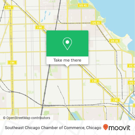 Mapa de Southeast Chicago Chamber of Commerce