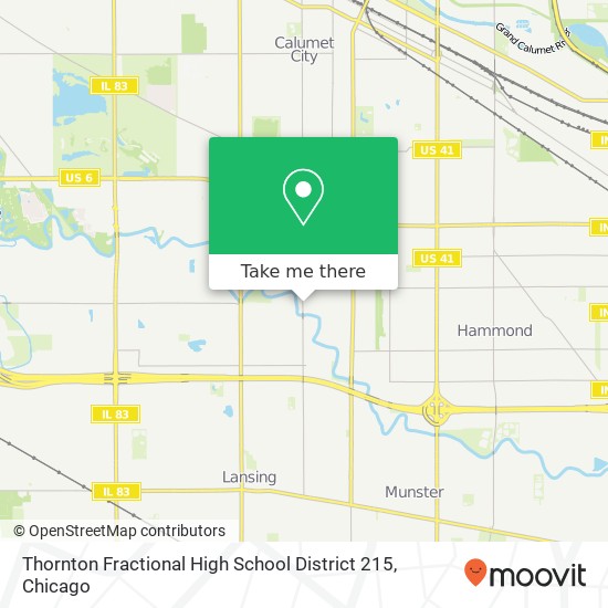 Mapa de Thornton Fractional High School District 215