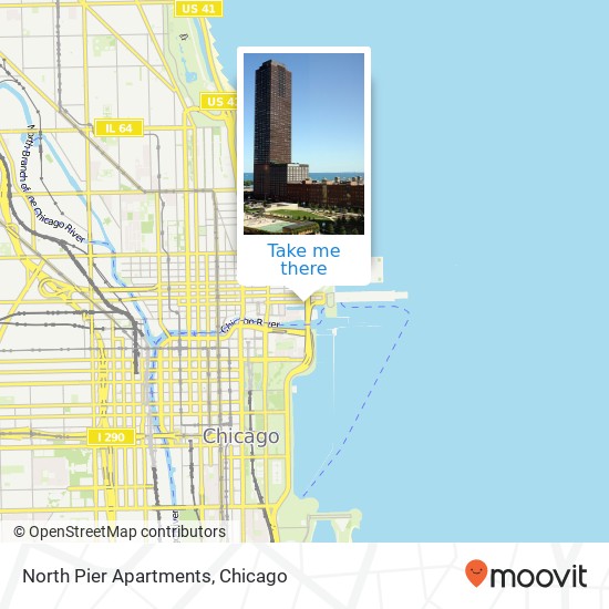 Mapa de North Pier Apartments