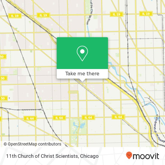 11th Church of Christ Scientists map