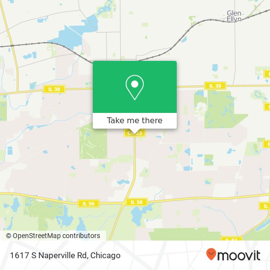 1617 S Naperville Rd map