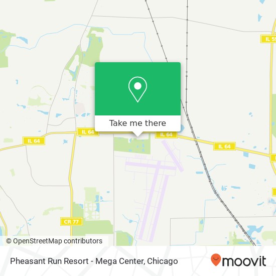 Pheasant Run Resort - Mega Center map