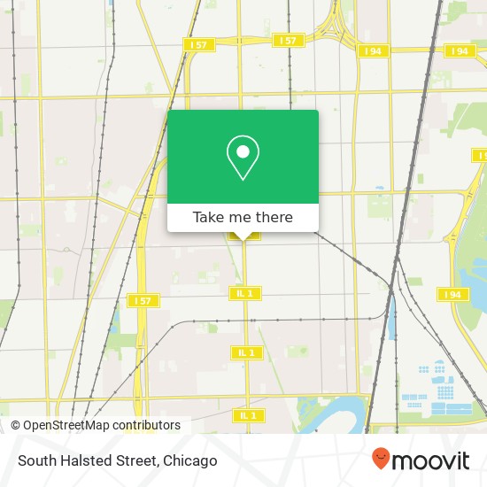 Mapa de South Halsted Street