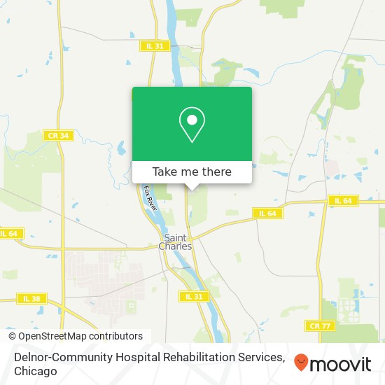 Mapa de Delnor-Community Hospital Rehabilitation Services