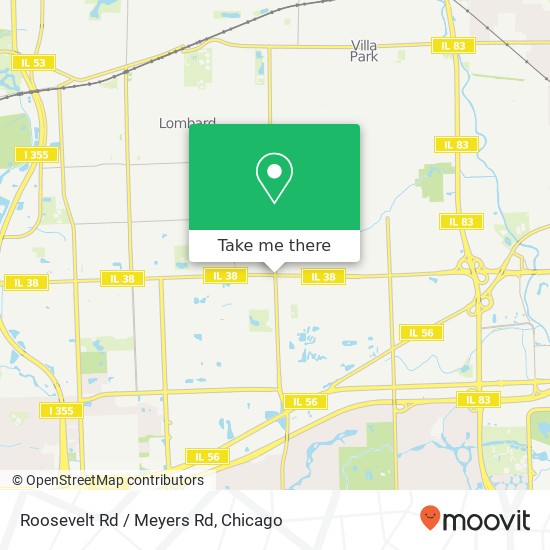 Roosevelt Rd / Meyers Rd map