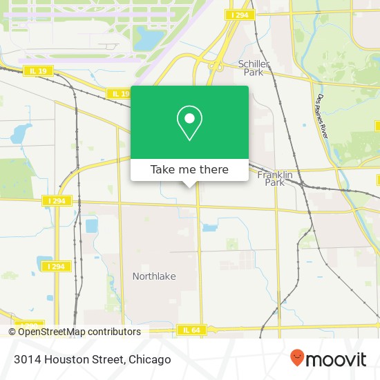 3014 Houston Street map