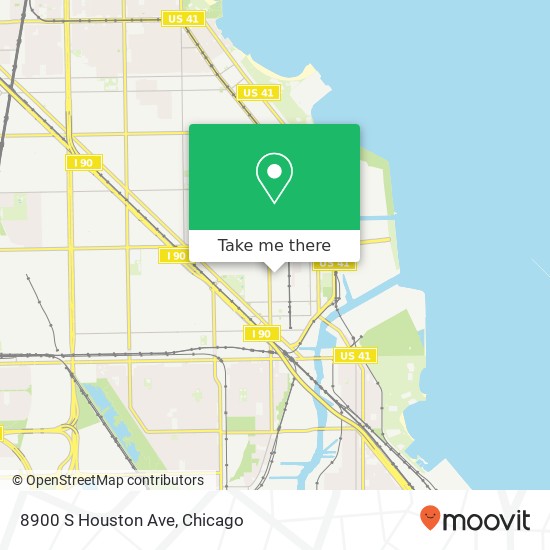 8900 S Houston Ave map