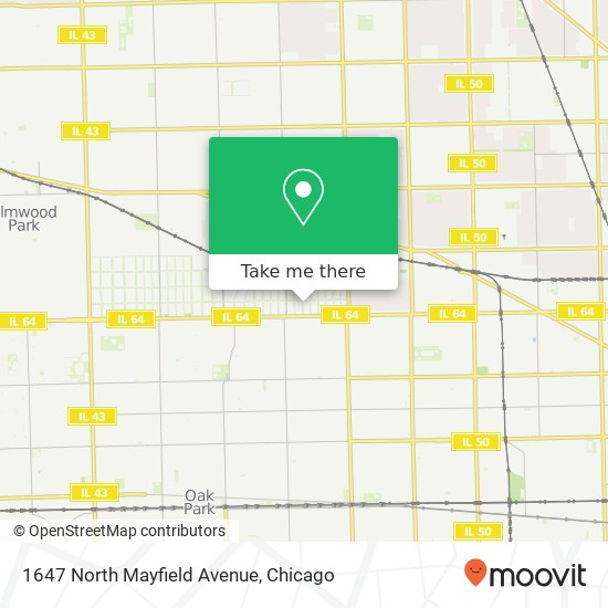 1647 North Mayfield Avenue map