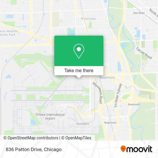 836 Patton Drive map