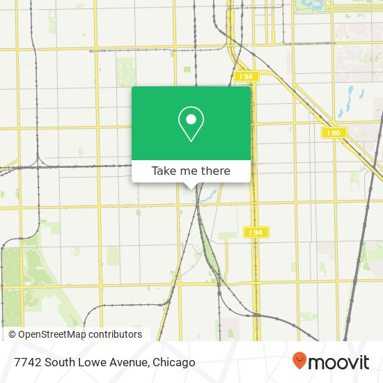 Mapa de 7742 South Lowe Avenue