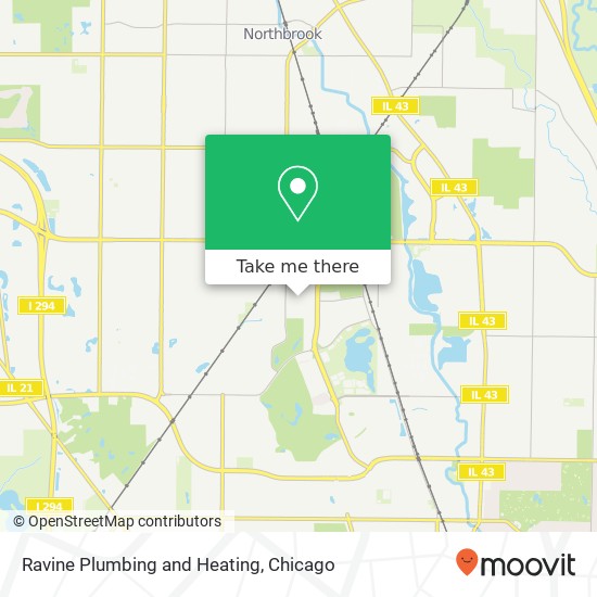 Ravine Plumbing and Heating map