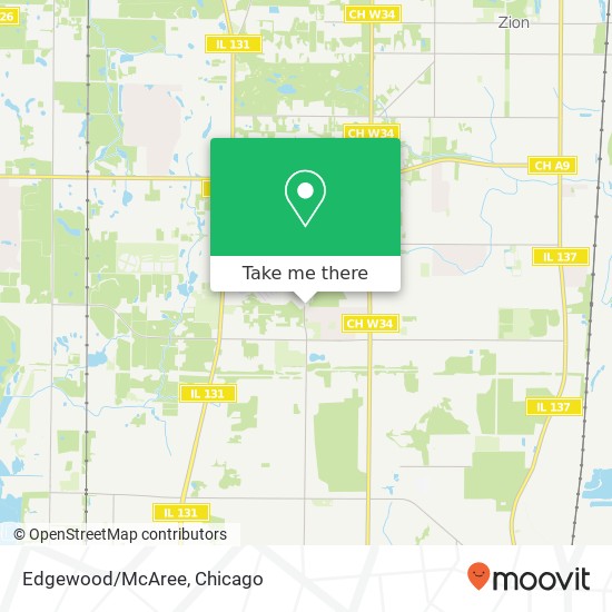 Mapa de Edgewood/McAree