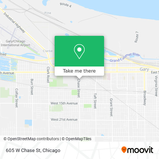 605 W Chase St map