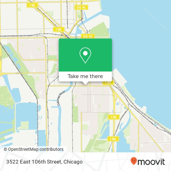 3522 East 106th Street map