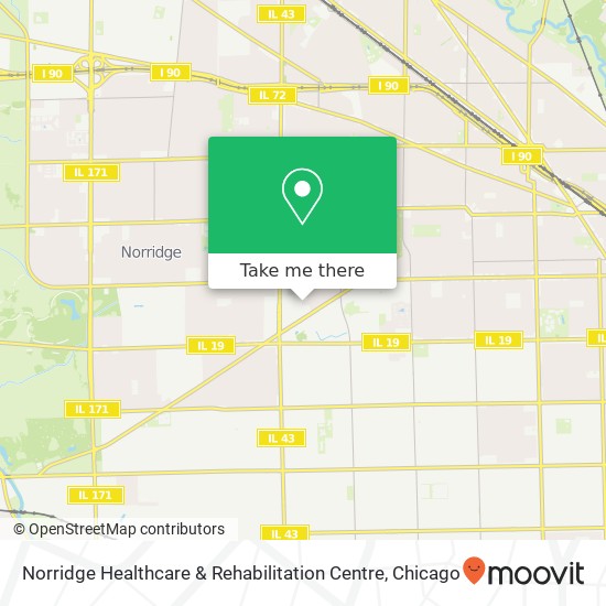 Norridge Healthcare & Rehabilitation Centre map