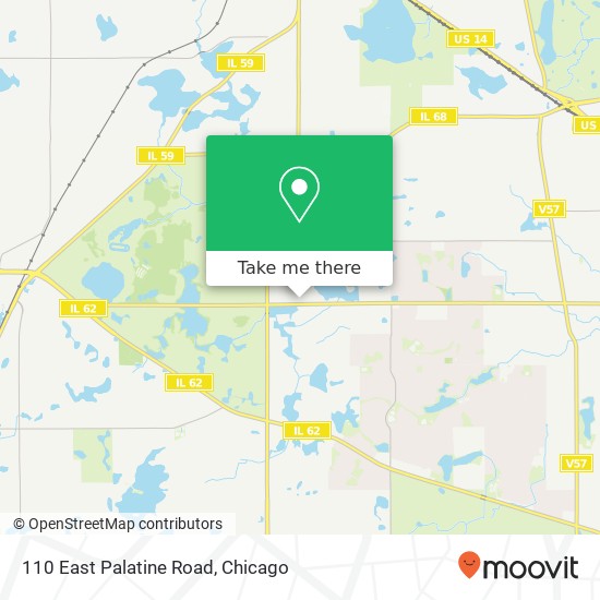 Mapa de 110 East Palatine Road