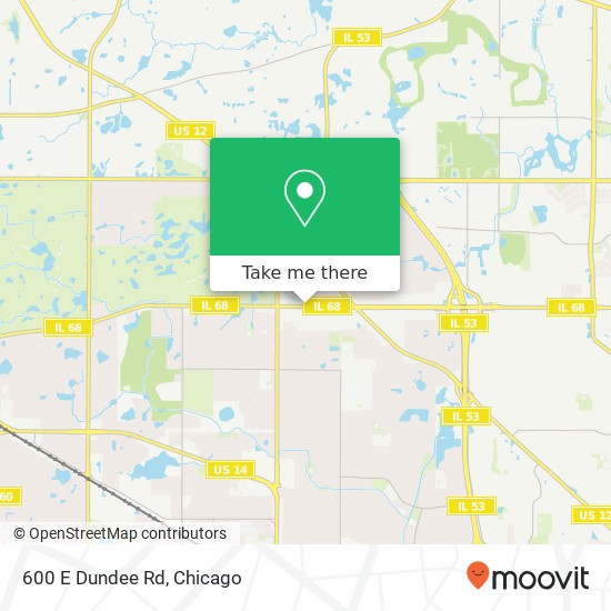 600 E Dundee Rd map