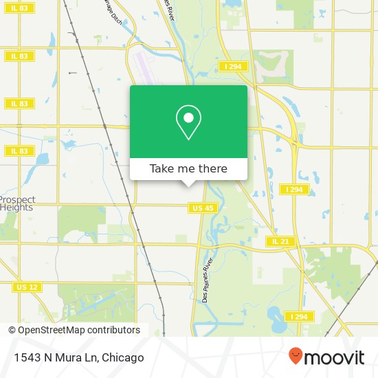 1543 N Mura Ln map