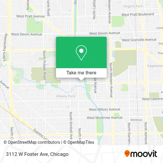 3112 W Foster Ave map