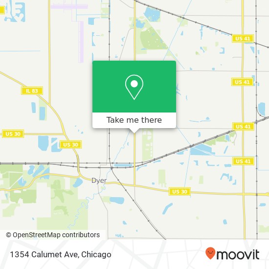 1354 Calumet Ave map