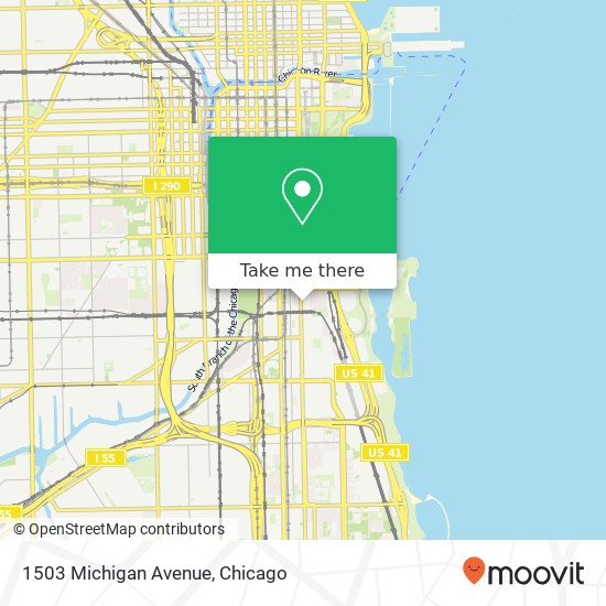 Mapa de 1503 Michigan Avenue