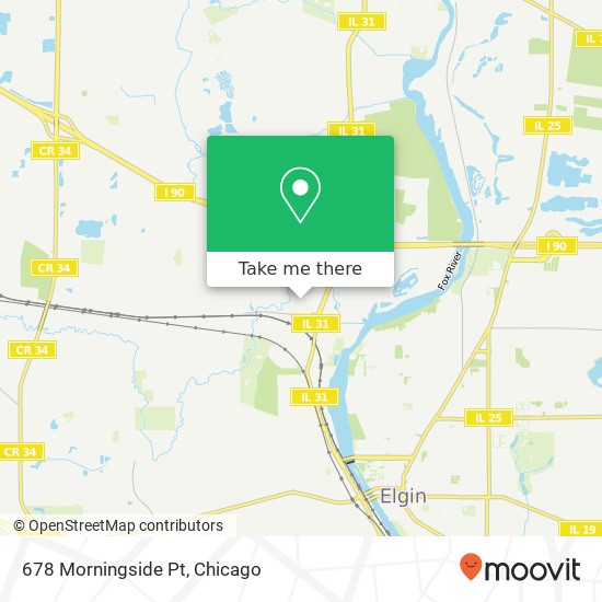 Mapa de 678 Morningside Pt