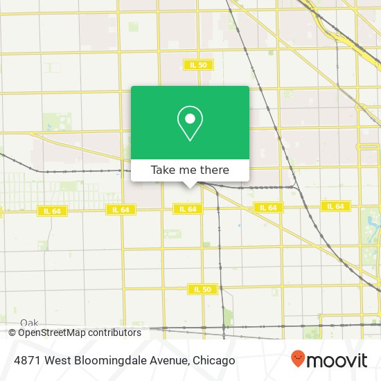 Mapa de 4871 West Bloomingdale Avenue