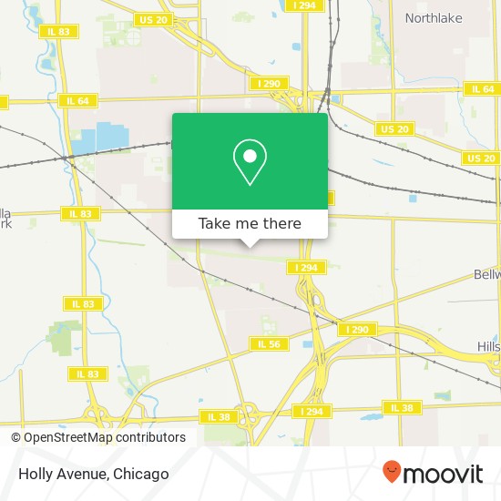Mapa de Holly Avenue