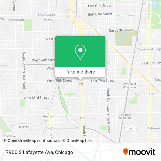 7900 S Lafayette Ave map
