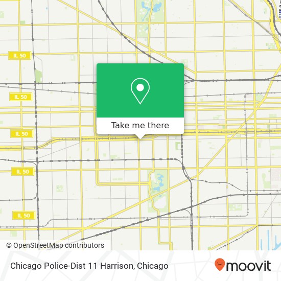 Chicago Police-Dist 11 Harrison map