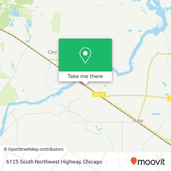 Mapa de 6125 South Northwest Highway