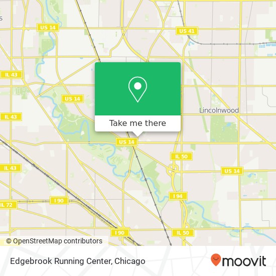 Mapa de Edgebrook Running Center