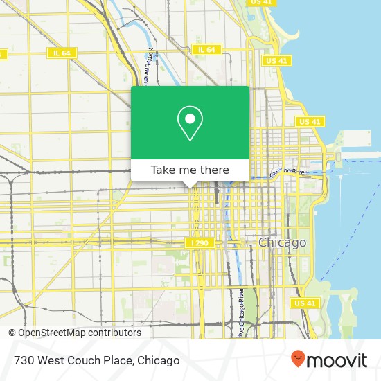 Mapa de 730 West Couch Place