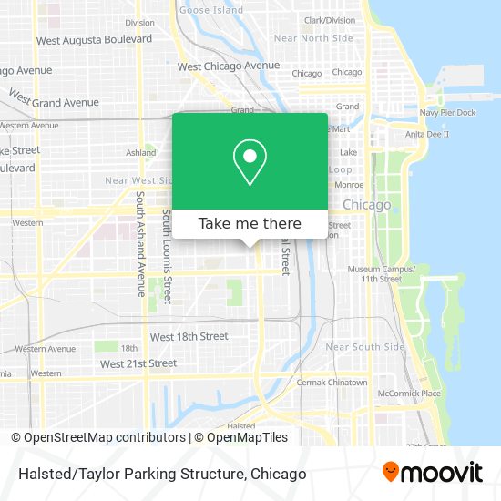 Mapa de Halsted / Taylor Parking Structure