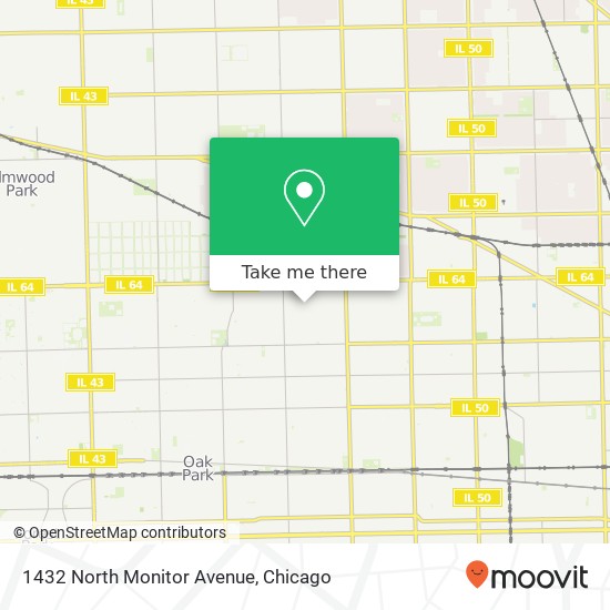 1432 North Monitor Avenue map